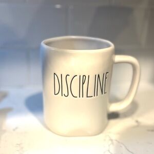 Rae Dunn Mug Artisan Collection By Magenta “ DISCIPLINE " Coffee Tea Farmhouse